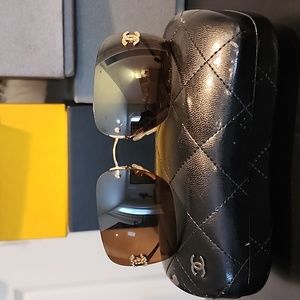 Chanel rhinestone sunglasses 4017